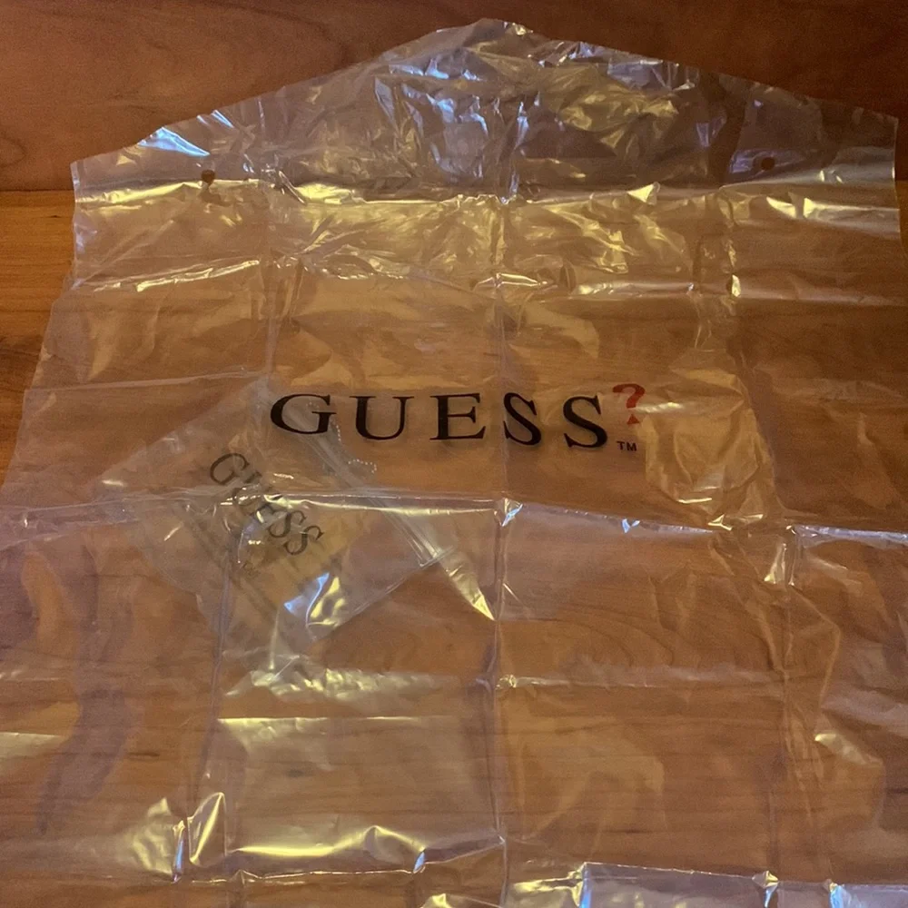 GUESS plastic garment cover